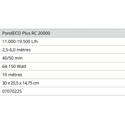 POMPE ECO Plus RC 20000